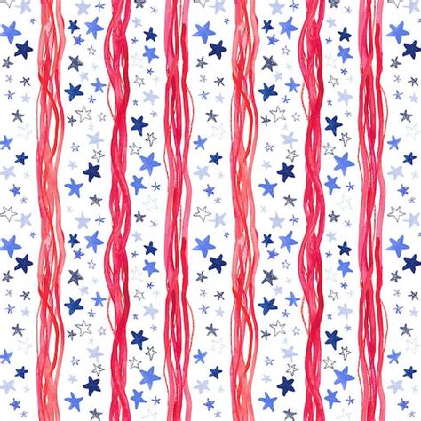 Red White Blue Fabric Etsy