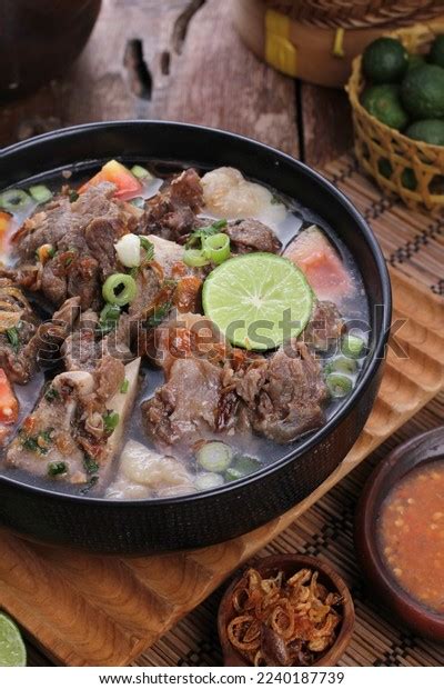 Sup Kambing Sop Kambing Southeast Asian Stock Photo 2240187739