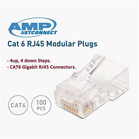 Tyco Rj Cat Gigabit Modular Plugs Pcs