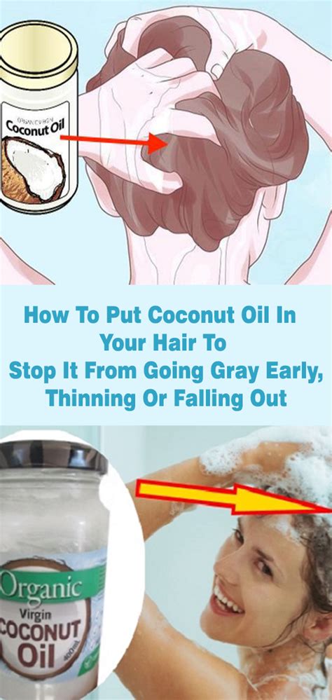 How To Put Coconut Oil In Your Hair To Stop It From Going Gray Early