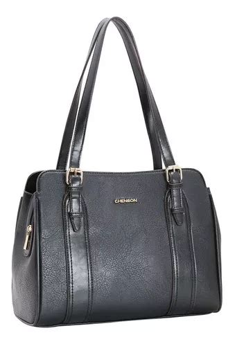 Bolsa Chenson Preta Classico Contempor Neo Ombro Cor Preto