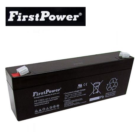 Firstpower 12v 2 3ah Rechargeable Sealed Lead Acid Battery Fp1223 Shopee Malaysia