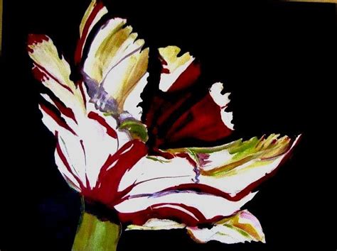 Parrot Tulip Painting By Lorraine Downey Fine Art America