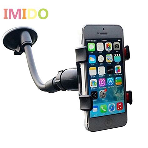 IMIDO 2017 Car Phone Holder Flexible Arm Gooseneck shape 360 Degree Rotation Adjustable Double ...