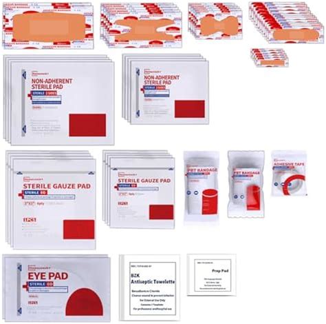 Amazon First Aid Kit Refill Supplies Medication Pack For Refilling