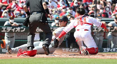 今日は肩で魅せる！広島・中村健が2イニング連続補殺、前日はプロ初打点でヒーロー― スポニチ Sponichi Annex 野球