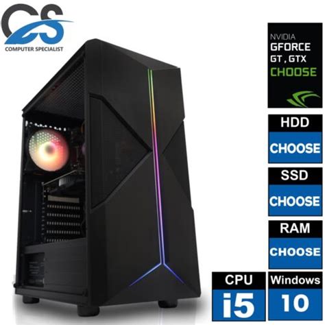 Gaming Pc Quad Core I Computer Ssd Hdd Gb Ddr Ram Gt Gtx Windows