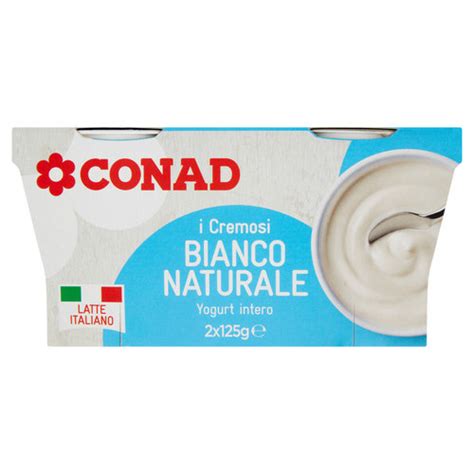 Yogurt Intero Bianco Naturale G I Cremosi Conad Conad