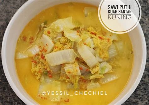 Resep Sawi Putih Kuah Santan Kuning Oleh Yessil Chechiel Cookpad