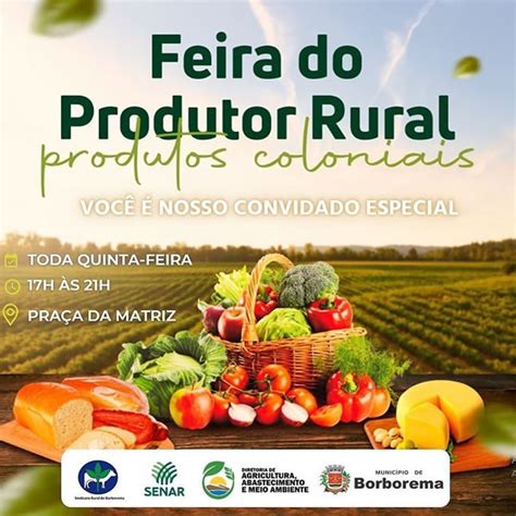 Caminho Caipira Est Presente Na Feira Do Produtor Rural Em Borborema