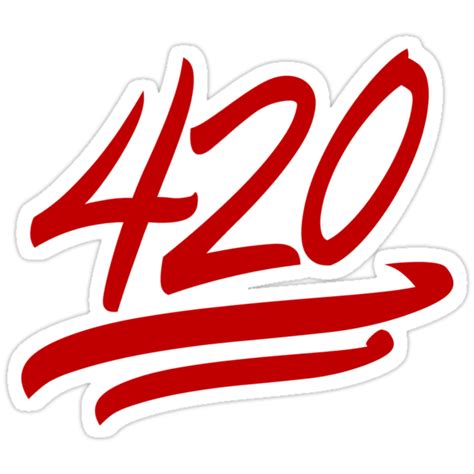 "420 Emoji Sticker" Stickers by mikehustle | Redbubble