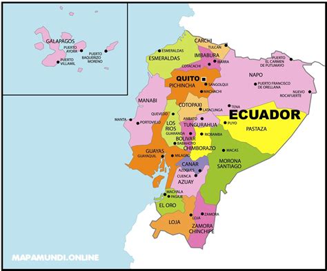 El Mapa Politico Del Ecuador Con Sus Provincias Y Capitales Porn Sex