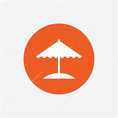 Beach Umbrella Icon Protection From The Sun Stock Vector Image By