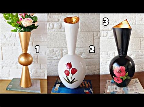 OLHA ESSAS 3 IDEIAS GENIAIS DE VASOS DECORATIVOS FEITOS DE GESSO E