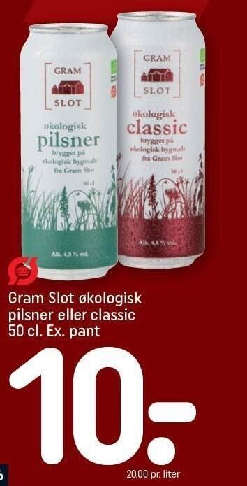 Gram Slot Kologisk Pilsner Eller Classic Tilbud Hos Rema