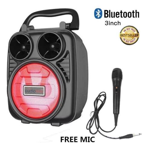 120 Mini Portable Wireless Bluetooth Karaoke Speaker With FREE