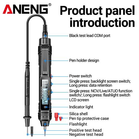 Aneng A Digital Multimeter Pen Type Counts Professional Meter