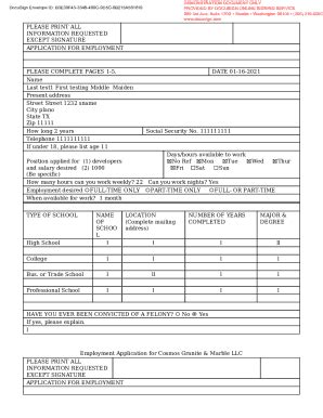 Fillable Online Last Test First Testing Middle Maiden Fax Email Print