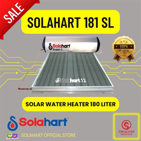 Jual SOLAHART 181 SL SOLAR WATER HEATER Pemanas Air Tenaga Surya 180