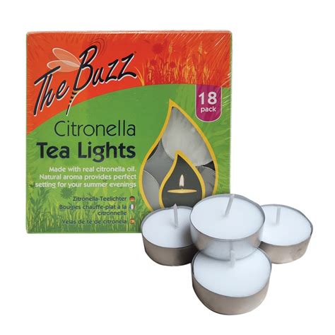 STV Citronella Tea Lights - 18-Pack - Camping International