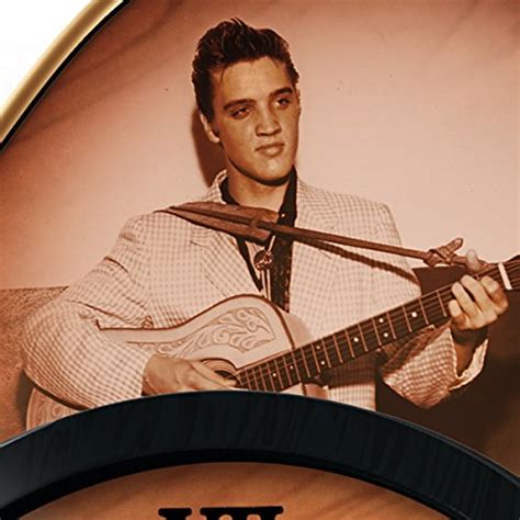 The Bradford Exchange Elvis Presley Guitar Wall Clock With Three Elvis