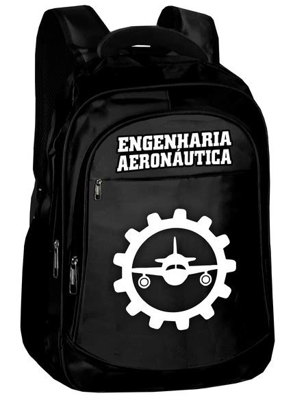 Mochila Engenharia Aeronautica Bolsa Faculdade Pasta Elo7