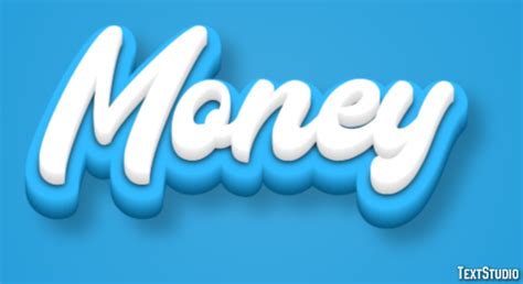 Money Text Effect and Logo Design Word