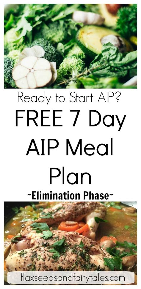 Free One Week Aip Meal Plan To Heal Autoimmune Disease Artofit