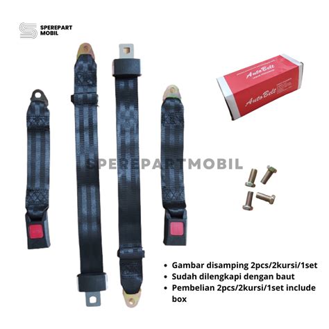 Jual Sabuk Pengaman Safety Belt Seat Belt 2Point 2Titik Mobil Truk Bus