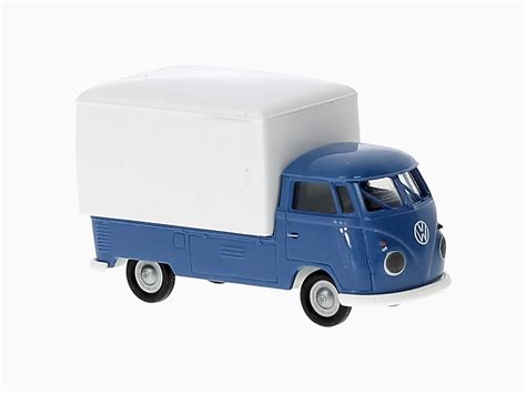 Brekina Vw T B Gro Raum Koffer Blau Weiss