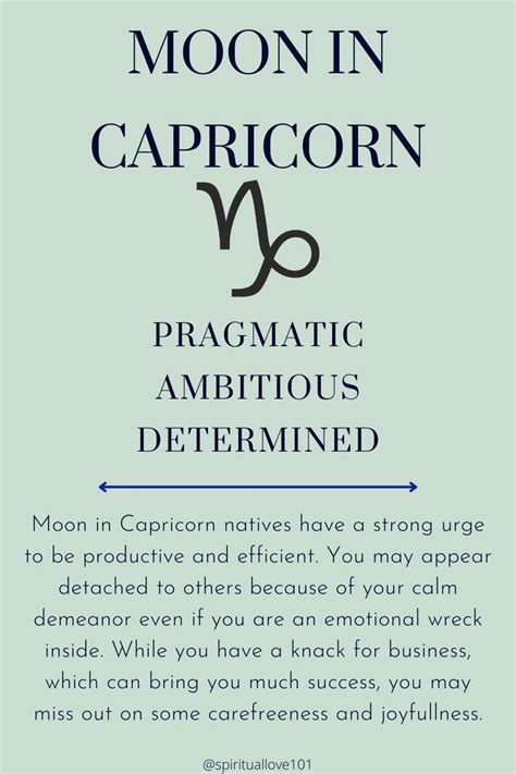 capricorn moon sign reading  emotional personality capricorn