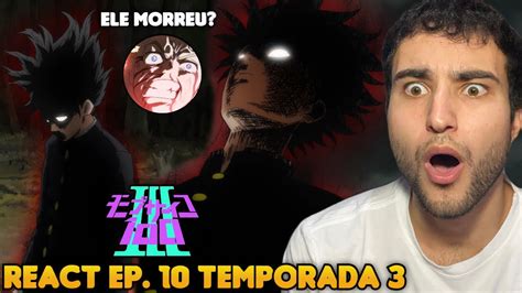 MOB É O VILÃO FINAL MOB VS TERU React Mob Psycho 100 Temporada 3 EP