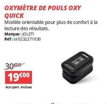 Promo Oxym Tre De Pouls Oxy Quick Chez Distri Club M Dical Icatalogue Fr