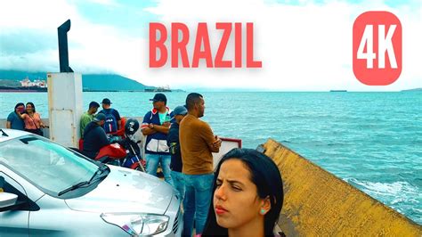 Ferry Boat Ride Ambience Brazil 4K Travessia da Balsa Ilhabela São