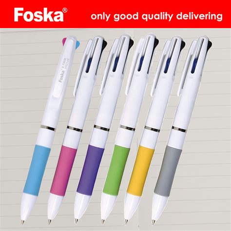 Foska Good Quality Three Color Ball Pen Ball Point Pen And