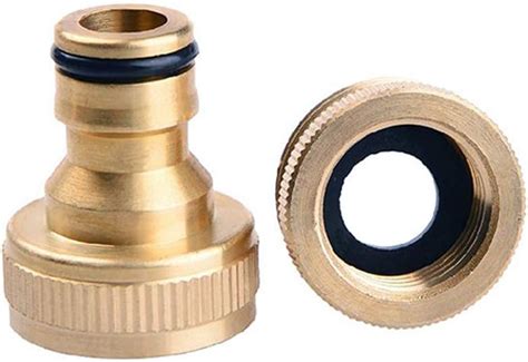 Xizonlin 2 Pack Brass Garden Hose Tap Connector 1 2 Inch