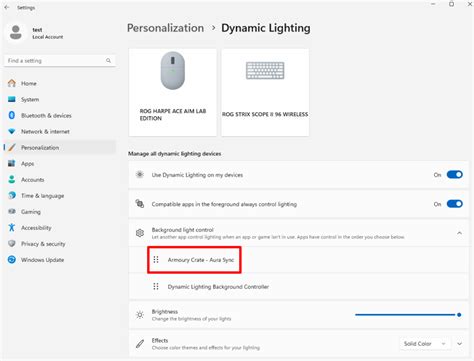 [Armoury Crate] Windows Dynamic Lighting FAQ - Republic of Gamers Forum ...