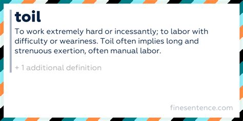 toil definition meaning  examples  english