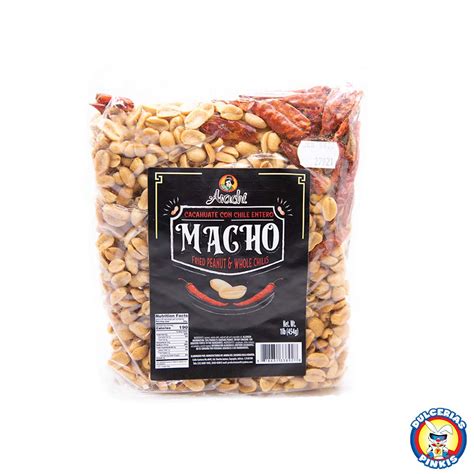 Arachi Cacahuate Con Chile Macho 1lb Mexican Peanuts A Flavorful