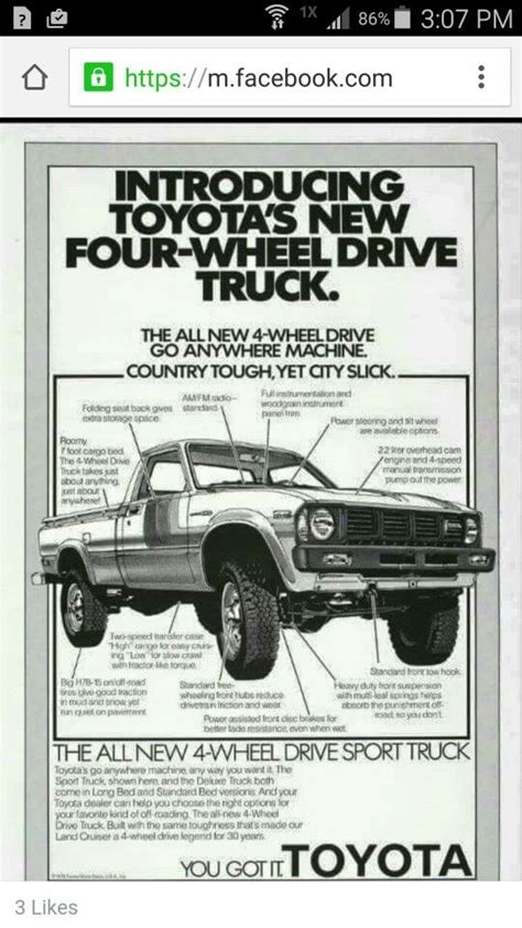 Pin by cogpin on Toyota SR5 | Toyota trucks, Toyota pickup 4x4, Toyota