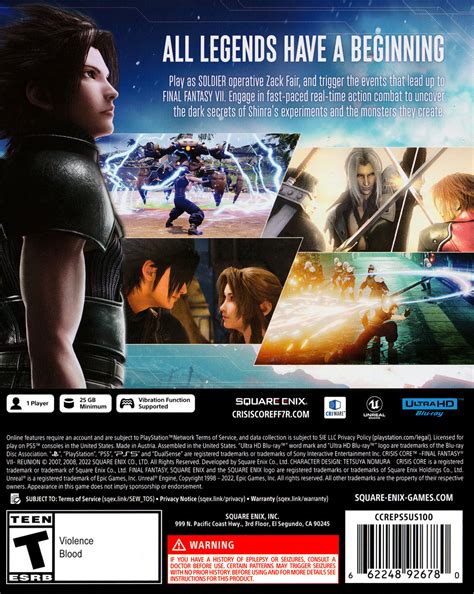 Crisis Core Final Fantasy Vii Reunion Box Shot For Xbox Series X