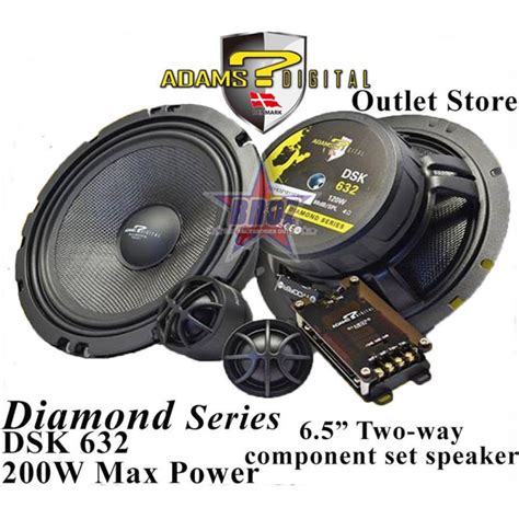 Adams Digital Diamond Series DSK 632 6 5inch 2 Way Component Set