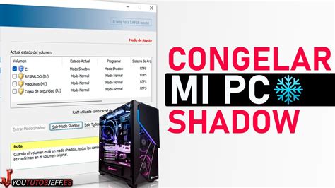 Como CONGELAR Mi PC Usar SHADOW Defender YouTube