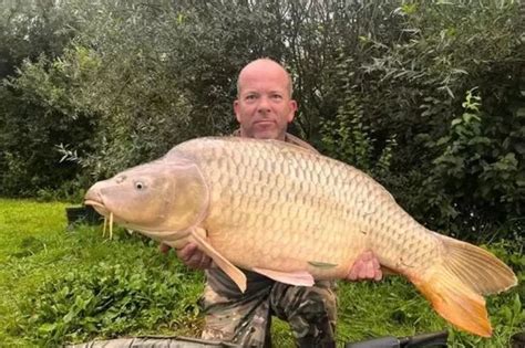 North Wales Man Catches Huge Lb Fish After Seeing Carp Silhouette In