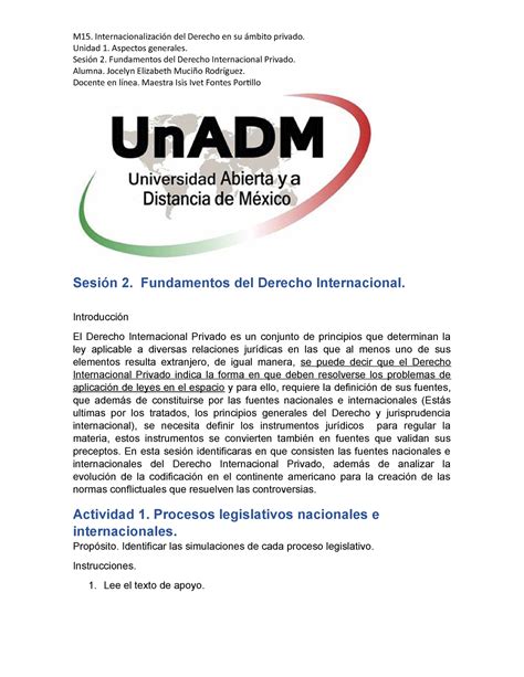 M15 U1 S2 JOMR modulo 15 Unidad 1 Aspectos generales Sesión 2