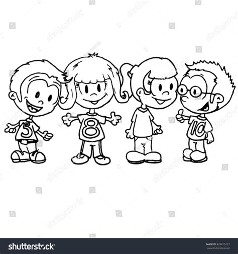 Kids Talking Clipart Black And White