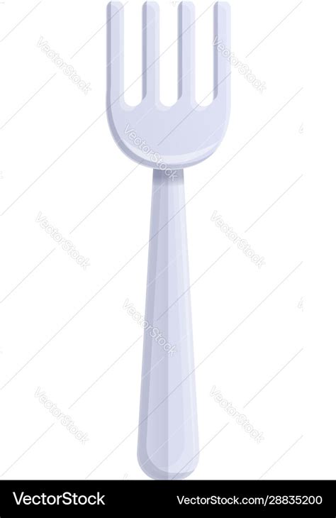 Plastic Fork Icon Cartoon Style Royalty Free Vector Image