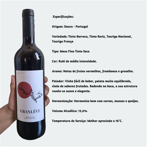 Granleve Vinho Fino Tinto Mesa Seco 750ml Douro Portugal