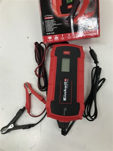 Einhell CE BC 10 M 12V Autobatterie Ladegerät Rot Schwarz günstig