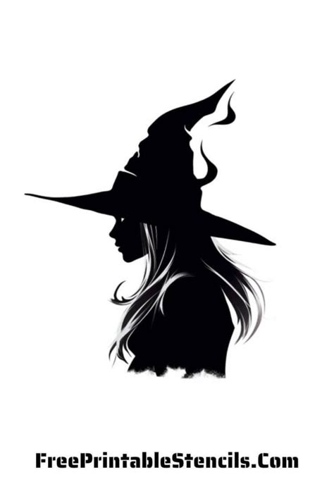 Free Printable Halloween Witch Hat Stencils Witch Hat Witch Free